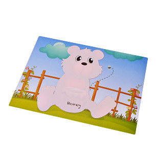 Reusable magic placemat Bear 29x21 cm (plastic)