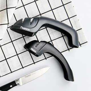 Knife sharpener 19.5x4.5x6 cm for two-step sharpening (diamond, ceramic)