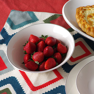 Салатник ALEKSA 23см цвет белый (фарфор)