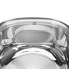 Puodukas EXCLUSIVE PRO 16x8 cm / 1,5 l su stikliniu dangčiu (nerūdijantis plienas)