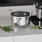 Кастрюля из нержавеющей стали индукционная 2,5 л / 18 см Fabia