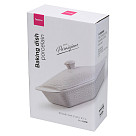 Taisnstūrveida cepamtrauks ar vāku Parmigiano 33,5x21,5x7,2 cm / 2,1L (porcelāns)