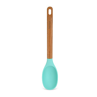 Silikoninis serviravimo šaukštas 34 cm su medine rankena Essential