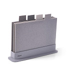 4 pcs index chopping board set 29x22.5 cm (plastic)