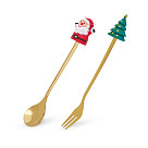 Dessert cutlery set (2 pcs) Christmas, art. 3066