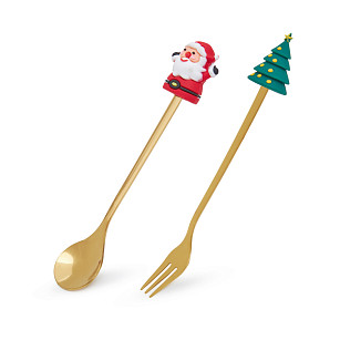 Dessert cutlery set (2 pcs) Christmas, art. 3066