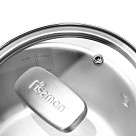 Sauce pan PREMIUM ONE 16x9 cm / 1,6 LTR with glass lid (stainless steel)