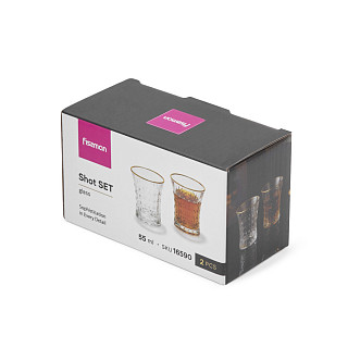 Šotu glāžu komplekts 2 gab. / 55 ml (stikls)