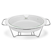 Oval chafing dish Parmigiano 36x25.7x6.1 cm / 1.9L (porcelain)