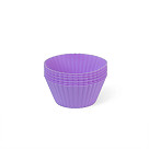 Set of 6 silicone cupcake molds 7x3.5 cm (40 sets per display box)