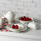 Deep plate ALEKSA 20 cm color white (porcelain)