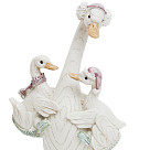 Figurine "Goose with goslings" 9.5х8х18 cm (polyresin)