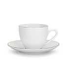 Puodeliai su lėkštutėmis 120 ml / 4 vnt. Floree (porcelianas)