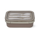 Pietų dėžutė su 2 skyreliais 800 ml / 20,5 × 13,5 × 7,8 cm (plastikas)