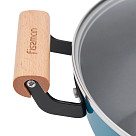 Shallow casserole SEAGREEN 28x8 cm / 4 LTR with glass lid (enamelled lightweight cast iron with non-stick coating)