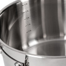 Stockpot ADELIE 20x11.5 cm / 3.5 LTR with glass lid (stainless steel)