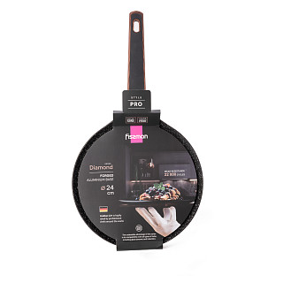 Pankūku panna DIAMOND 24 cm (alumīnijs ar nepiedegošu pārklājumu)