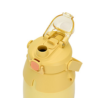Double wall vacuum flask 800 ml yellow (stainless steel), art. 9865