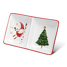 Divided plate 18х11 cm (dolomite)