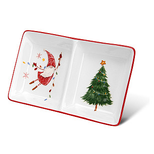 Divided plate 18х11 cm (dolomite)