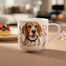 Krūze DOGS 380 ml (jaunais kaula porcelāns)