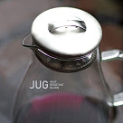 Jug 1800 ml with filter (borosilicate glass)