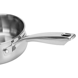 Sauce pan ABSOLUTE PRO 16x7,5 cm / 1,5 LTR with lid (stainless steel)
