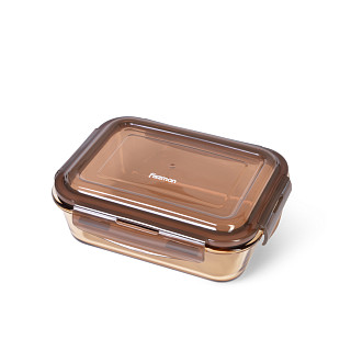 6524 FISSMAN Maisto saugojimo indas 17x12x5 cm / 640 ml su dangčiu (stiklas)