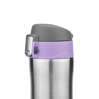 Double wall vacuum travel mug 420 ml (stainless steel)