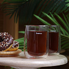 Set of 2 glasses BONBON 350 ml with double walls (borosilicate glass)