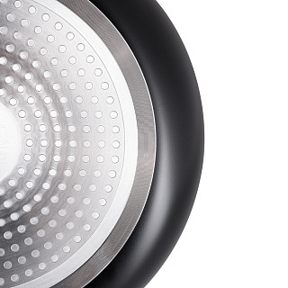 Deep frying pan Velia 26x7 cm with induction bottom (aluminium with non-stick coating)