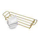 Set of 3 bowls 35.8x10.7x6.3 cm with metal stand (porcelain)