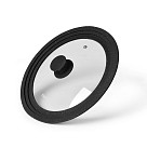 Крышка TRIPLEX 26/28/30см Многоразмерная, цвет Черный (стекло)