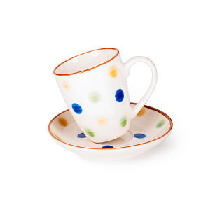 Krūze ar apakštasi  230 ml (porcelāns) (art.14148)