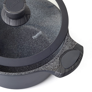 Кастрюля PRESTIGE 20x9,5см / 2,4л со стеклянной крышкой (алюминий)