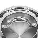 Sauce pan ABSOLUTE PRO 16x7,5 cm / 1,5 LTR with lid (stainless steel)