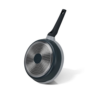 Frying pan Luxuria 24x5.5 cm with induction bottom (aluminium with non-stick coating)