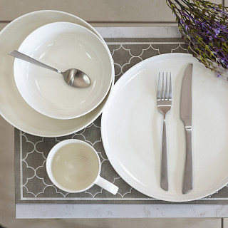 Trauku komplekts Horeca 16 piederumi (porcelāns)