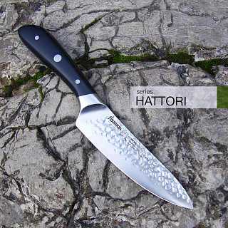 Sefo peilis HATTORI 15 cm hammered (plienas 420J2)