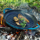 Grillpanna apaļa 30x4,0 сm ar diviem rokturiem (emaljēts čuguns)