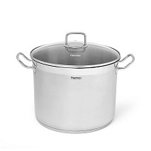 StockpotTAHARA 28x21,5 cm / 13.2 LTR with glass lid (stainless steel)