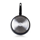 Deep frying pan LILOU 24x7.8 cm with double screw handle with induction bottom (aluminium with non-stick coating)