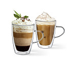 Set of 2 Double Wall Mugs 350 ml (Borosilicate Glass)