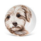 Porcelain saucer 10 cm Dogs