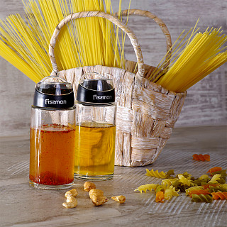 Pudeļu komplekts etiķim un eļļai 2x170 ml