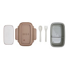 2-compartment lunch box 850 ml / 19.7 × 14 × 8.2 cm (plastic)