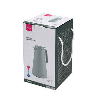 Thermal jug 1 l with glass flask, green