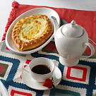 Oval Plate ALEKSA 35X21 cm color white (porcelain)