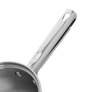 Saucepan FELINA 14x8,5 cm / 1,1 l with glass lid (stainless steel)