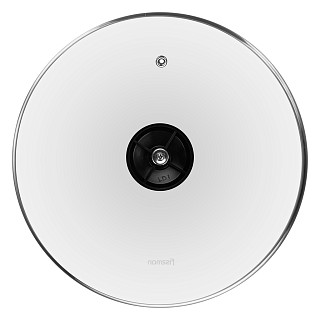 Glass lid 26 cm, black